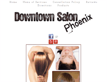 Tablet Screenshot of downtownsalonspa.com